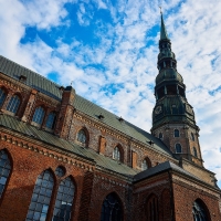 St Peter's Church in Riga, Latvia