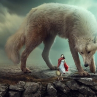 Red Riding Hood and the big bad wolf