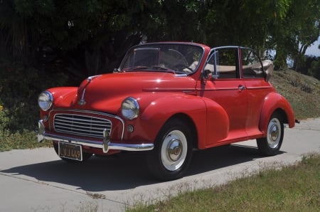 1960 Morris Minor Convertible - Car, Red, Convertible, Old-Timer, Morris, Minor