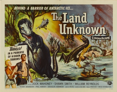 the land unknown - land, unknown, dinosaur, man