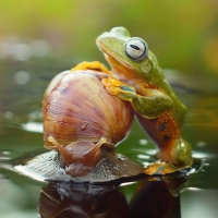 Frog and snail