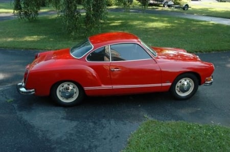 1972 Volkswagen Karmann Ghia Coupe - Car, Red, Sports, Karmann-Ghia, Old-Timer, Coupe, Volkswagen