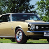 The 1967 Camaro has been restored to authentic Yenko Super Camaro specifications
