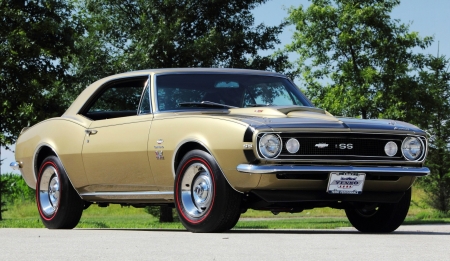 The 1967 Camaro has been restored to authentic Yenko Super Camaro specifications