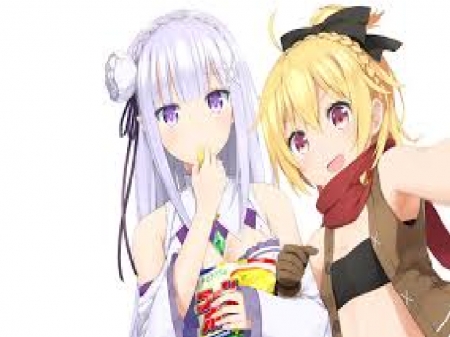 Felt and Emilia - Wallpaper, Felt and Emilia, Anime, Episodes