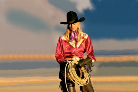 The Art Of Rodeo . . - women, fun, female, hats, western, girls, cowgirl, style, outdoors, rodeo, rope, blondes, ranch