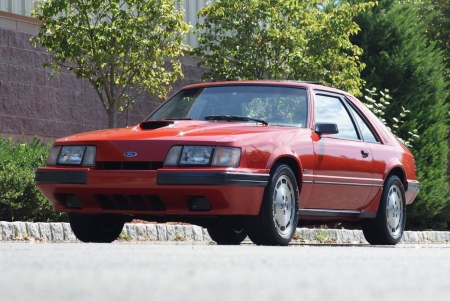 1986 Ford Mustang SVO - red, ford, old-timer, car, svo, mustang, muscle