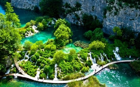 Plitvice Lake,National Park - trees, nature, green, lake, park