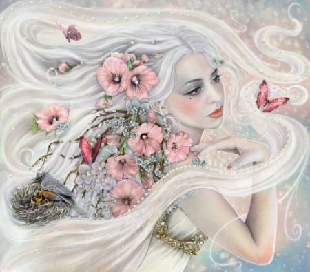 â™¥ - lady, fantasy, abstract, art