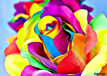 RAINBOW FRACTAL ROSE - 3D and CG & Abstract Background Wallpapers on ...