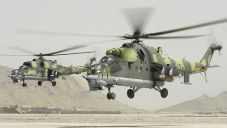 Mil MI-24 - mil, mi-24, helicopter, military