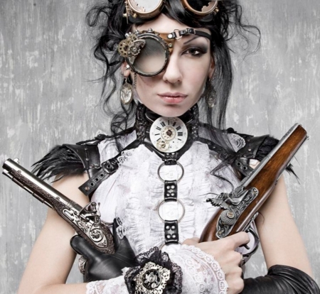 Steampunk Woman - people, models, female, woman, steampunk