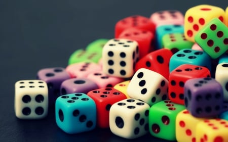 colourful dice