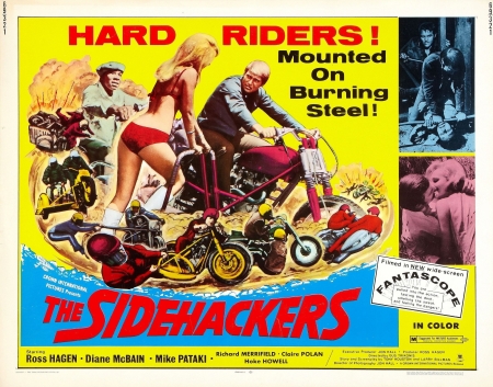 sidehackers - girl, motorcycle, man, sidehackers