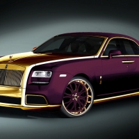 rolls royce fenice milano purple rr ghost