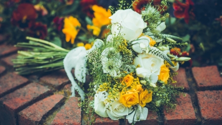 Bouquet - Rose, Bouquet, Pink, Flowers