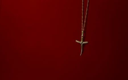 Cross - jewelry, cross, dark red, background