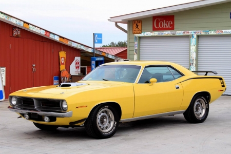 1970 Plymouth Cuda V Code 440 6 Pack - plymouth, v code, 440, muscle, 6 pack, car, old-timer, cuda