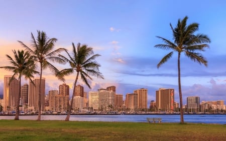 beautiful Hawaii - fun, Hawaii, beautiful, skyscrapers, cool, architecture