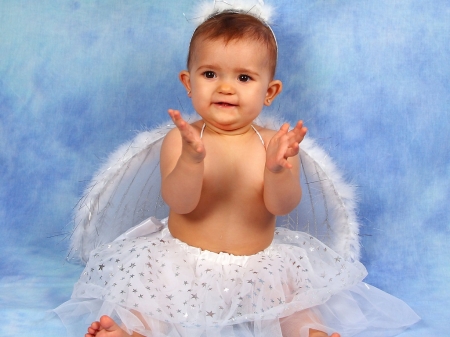 CUTE ANGEL BABY GIRL - image, cute, baby, angel