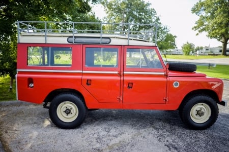 1967 Land Rover 109 Series IIA 4x4 NADA - land rover, series iia, nada, car, red, old-timer, 109, 4x4