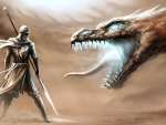 warrior vs dragon