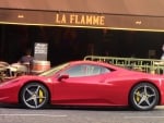 Red Ferrari in Paris, France