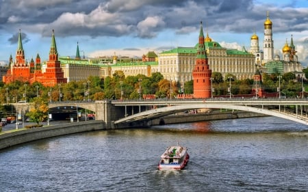 river travel - fun, river, nature, cool, castle, bridge