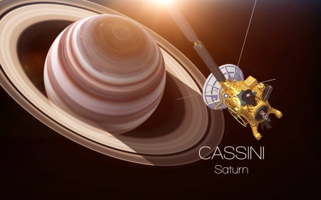 Saturn Cassini - fun, saturn, cool, space, cassini, planet