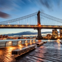 Manhattan Bridge at Sunrise