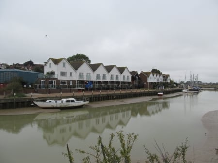 Riverfront Reflections - Rye, Reflections, Houses, Rivers, Boats, Sussex