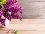 VASE OF LILACS