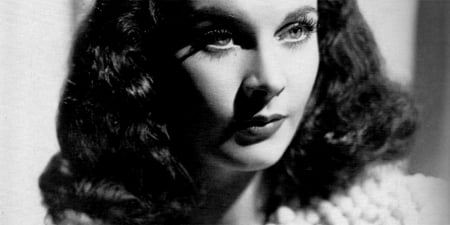 Vivien Leigh - black, white, woman, girl, Vivien Leigh, bw, face, actress