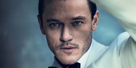 Luke Evans - actor, white, blue, Luke Evans, face, man