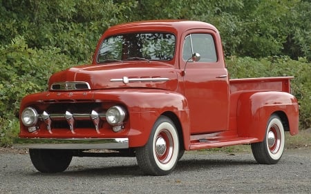 1952 Ford F-1 Pickup 215ci 3-Speed - pickup, red, truck, 215ci, old-timer, 3-speed, ford, f-1