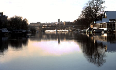 River Dee Chester - winter, river dee