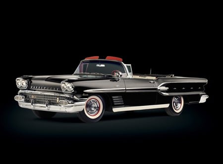 1958 pontiac bonneville convertible - bonneville, car, pontiac, tuning