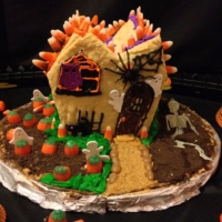 Halloween Gingerbread House