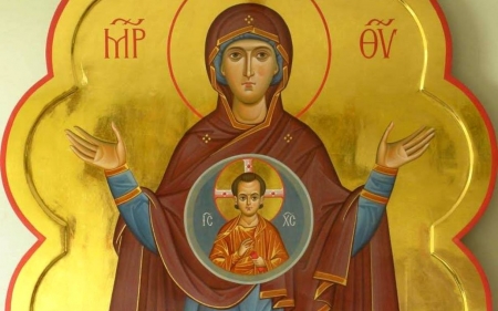 Mother of God - icon, Virgin, Mary, Baby, Jesus