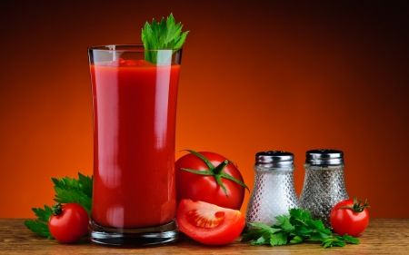 Tomato Juice - pepper, juice, tomato, salt, still life