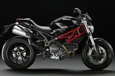 Ducati - sport, ducati, black, bike, motorcycle