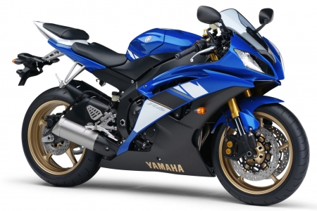 Yamaha - sport, bike, motorcycle, blue, yamaha