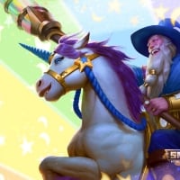 Wizard and unicorn