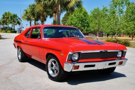 1969 Chevrolet Nova Yenko Tribute 396-325 V8 - Muscle, Car, Red, Nova, 396, Chevrolet, 325, Tribute, Old-Timer, Yenko, V8