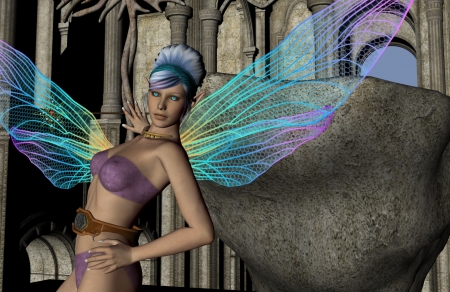 Flora - fairy, fantasy, rainbow, daz3d