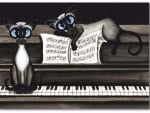 Cats And Piano