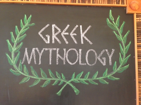 greek mythology - chalk, greek, blackboard, mythology