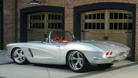 1962 Chevrolet Corvette - vette, muscle, gm, red interior