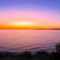 Sunrise on Lake Michigan