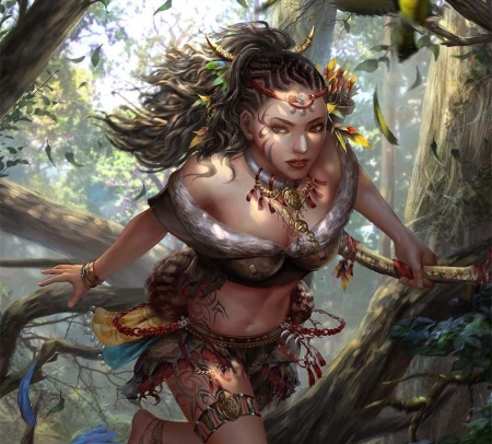 Mareida - mareida, legend of the cryptids, fantasy, hoanglapsolan, girl, forest, luminos